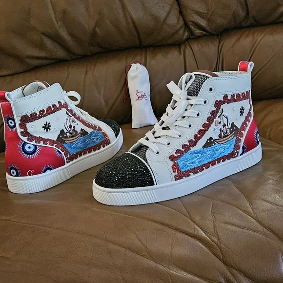 New Men's Christian Louboutin NO LIMIT GREEK High-End Luxury Shoes Sz 7.5 US - Picture 9 of 16